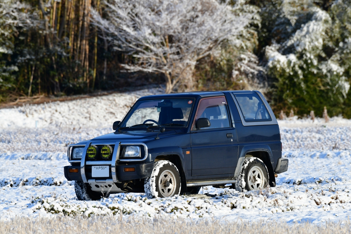 雪の中根谷の参号機